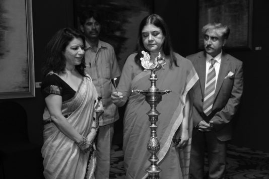 Lighting the lamp by Smt. Maneka Sanjay Gandhi