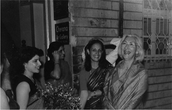 Phiroza and Soonu Godrej at Chetana Art Gallery opening, Mumbai
